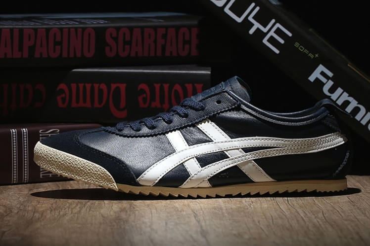 (Army Blue/ Beige) Onitsuka Tiger Mexico 66 DELUXE Shoes - Click Image to Close