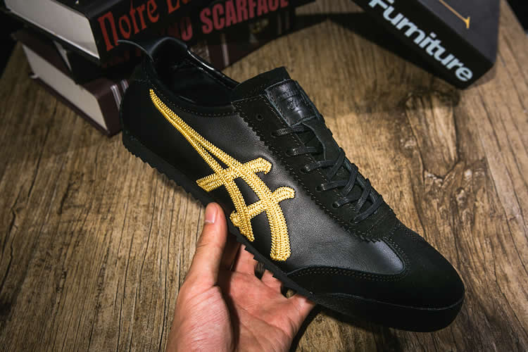Onitsuka Tiger Mexico 66 DELUXE (Black/ RichGold)Shoes