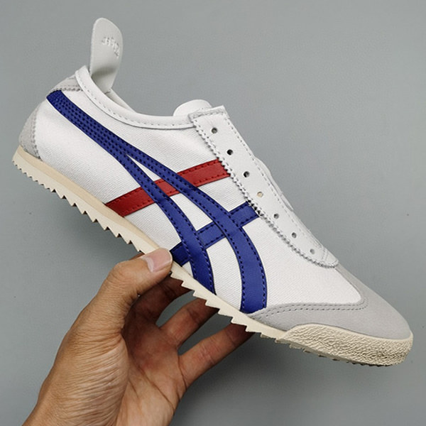 (White/ Blue/ Red) Onitsuka Tiger Mexico 66 Deluxe Shoes