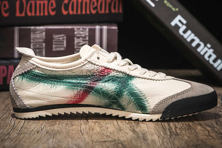 (Beige/ Green/ Red) Mexico 66 DELUXE Sneakers