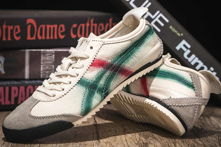 (Beige/ Green/ Red) Mexico 66 DELUXE Sneakers