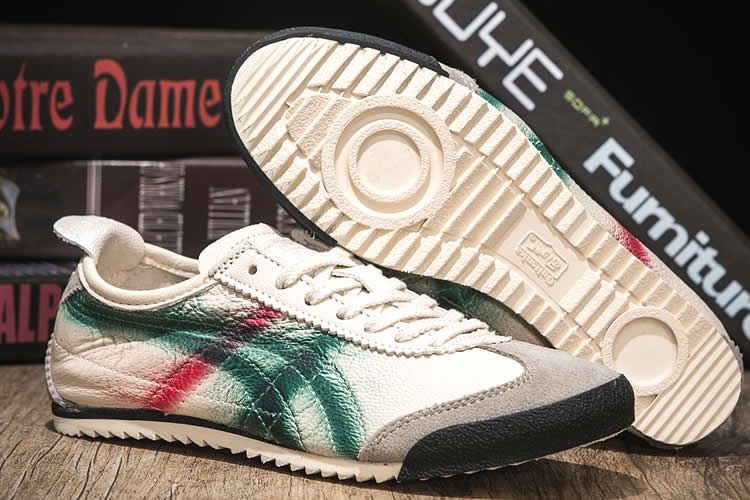 (Beige/ Green/ Red) Mexico 66 DELUXE Sneakers