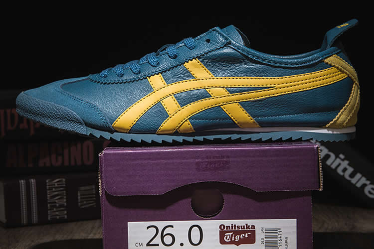 (Blue/ Yellow) Onitsuka Tiger Mexico 66 DELUXE Shoes