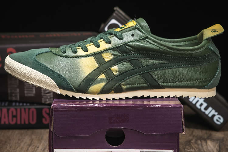 Army Green Onitsuka Tiger DX Mexico 66 Running Shoes Onsale