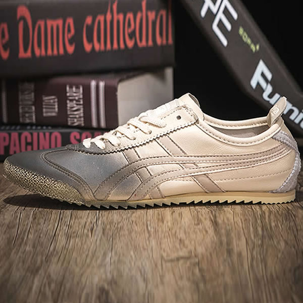 (Beige Silver Black) Onitsuka Tiger DX Running Shoes