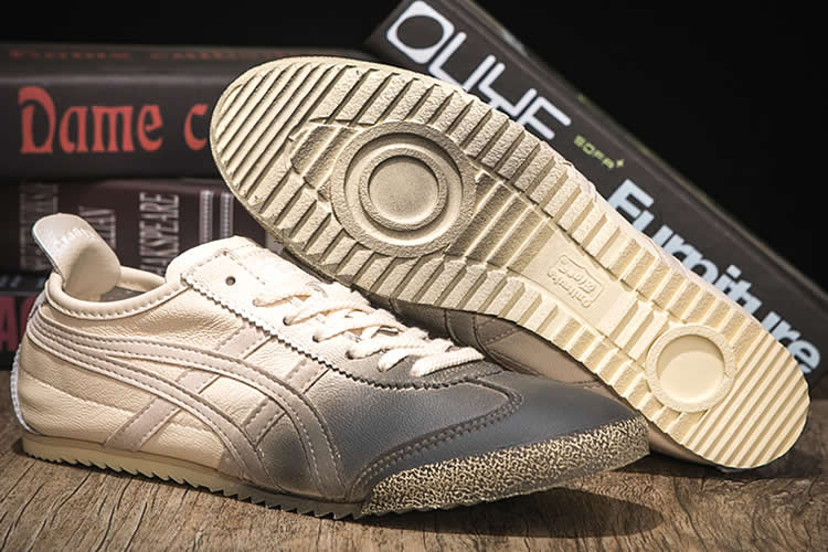 (Beige Silver Black) Onitsuka Tiger DX Running Shoes - Click Image to Close