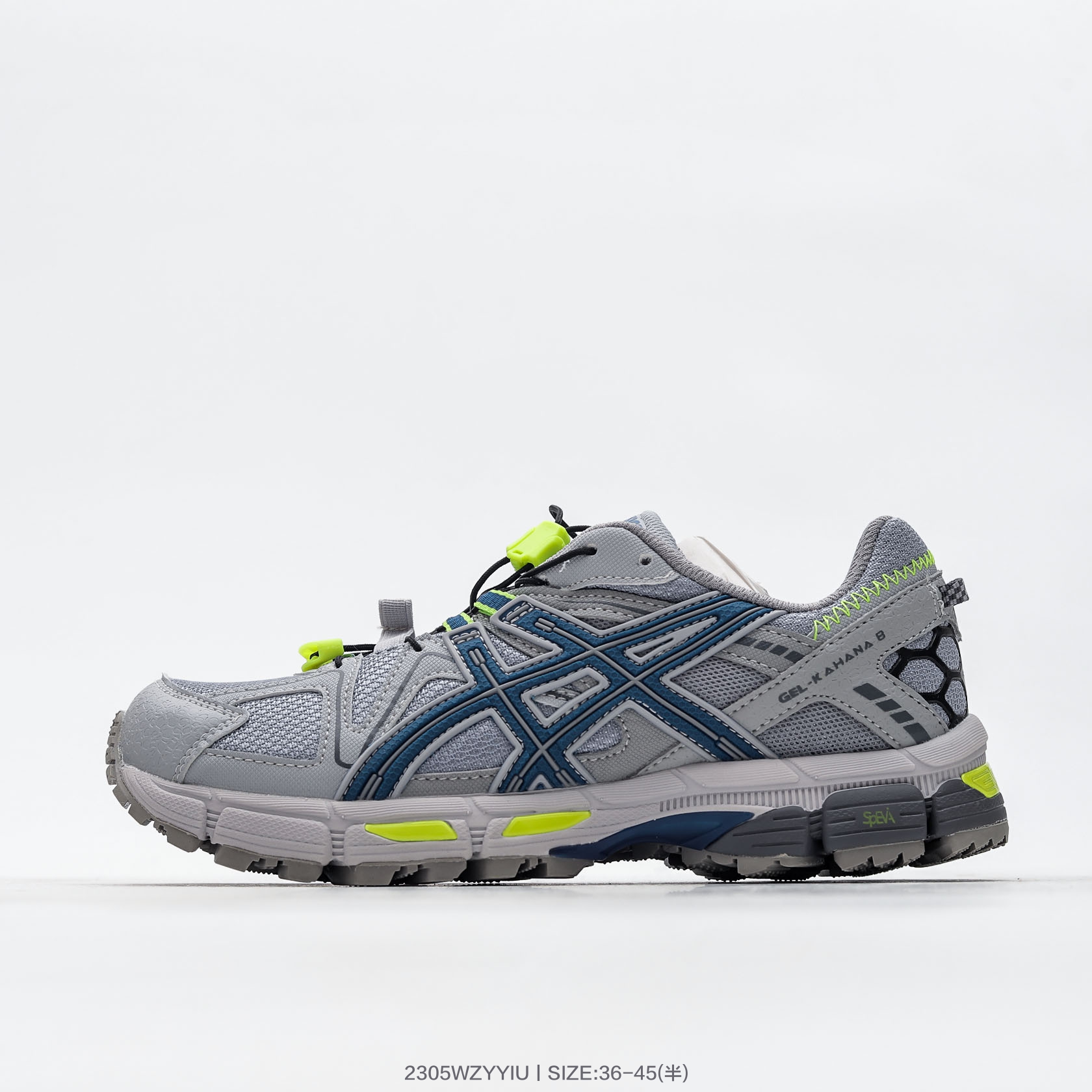 ASICS GEL -KAHANA 8 (Grey/ Blue) Running Shoes