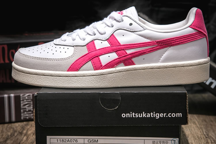 (White/ Pink) Onitsuka Tiger GSM Women Shoes - Click Image to Close