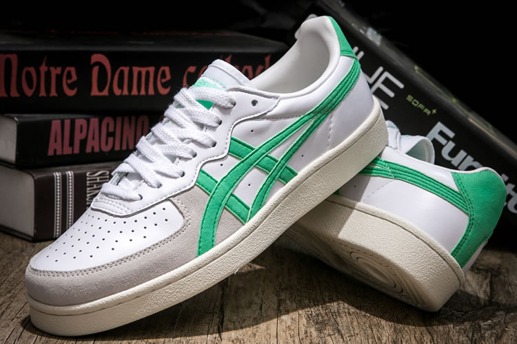 (White/ Green) Onitsuka Tiger GSM Shoes - Click Image to Close