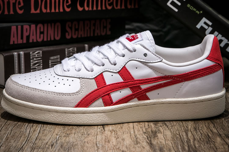 (White/ Red) Onitsuka Tiger GSM Shoes - Click Image to Close