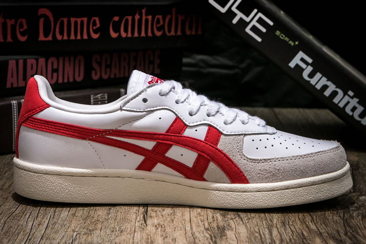 (White/ Red) Onitsuka Tiger GSM Shoes - Click Image to Close