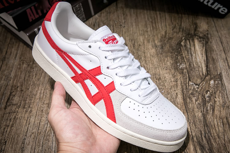 (White/ Red) Onitsuka Tiger GSM Shoes - Click Image to Close