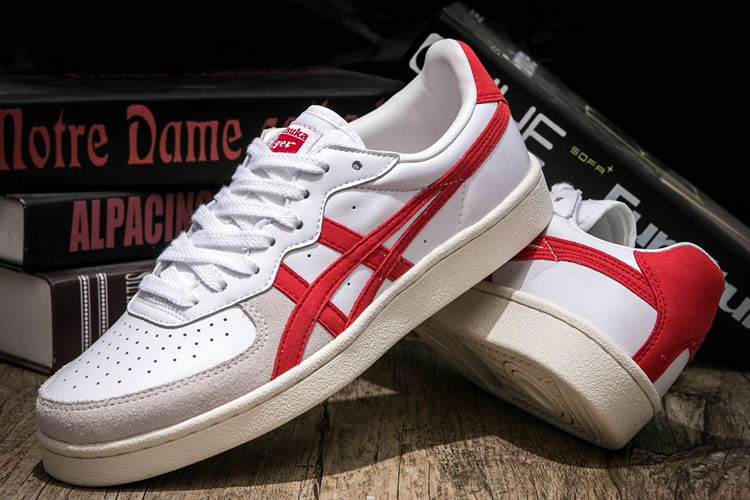 (White/ Red) Onitsuka Tiger GSM Shoes - Click Image to Close