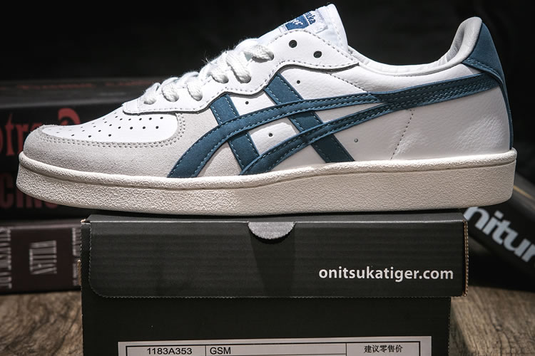 (White/ Winter Sea) Onitsuka Tiger GSM Shoes - Click Image to Close