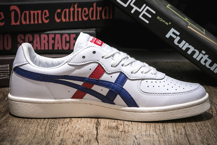 (White/ DK Blue/ Red) Onitsuka Tiger GSM Shoes