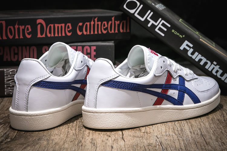 (White/ DK Blue/ Red) Onitsuka Tiger GSM Shoes - Click Image to Close