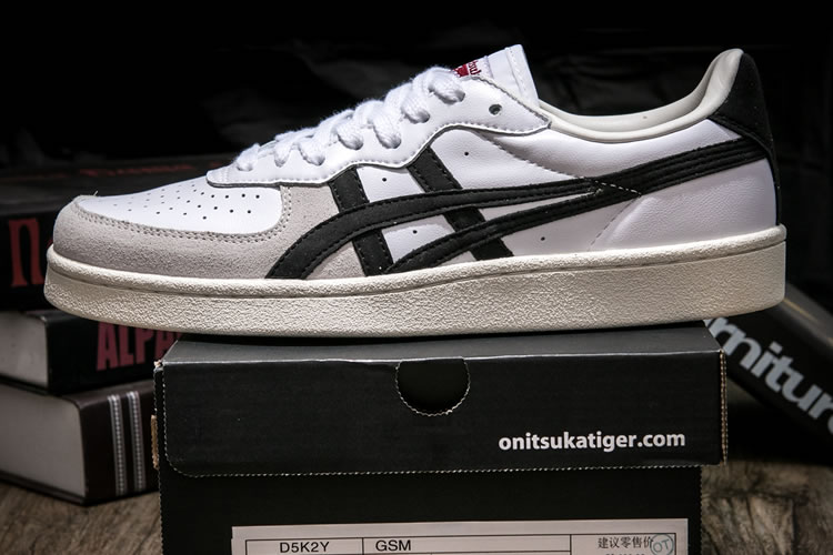 (White/ Black) Onitsuka Tiger GSM Shoes - Click Image to Close