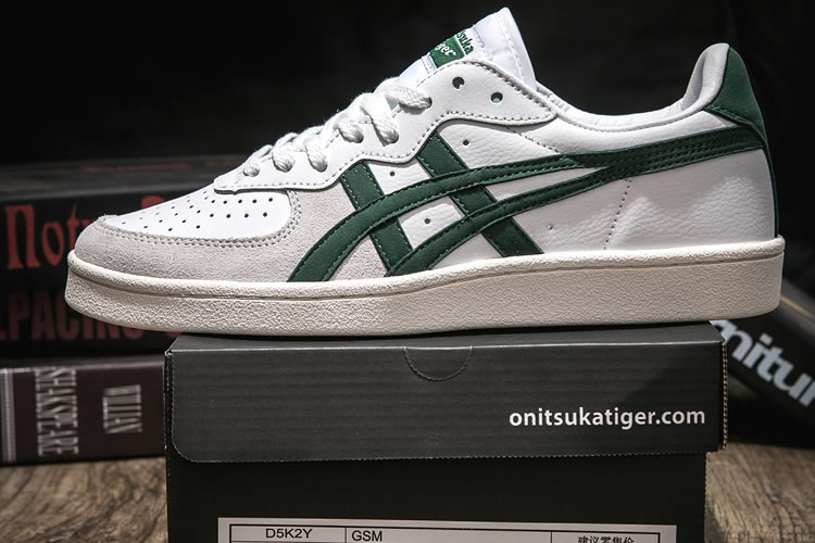 (White/ Grass Green) Onitsuka Tiger GSM Shoes - Click Image to Close