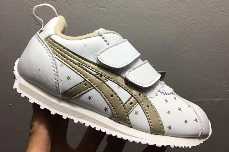 (White/ gold) California 78 TS Kid's Shoes - Click Image to Close