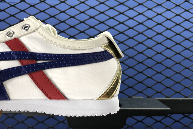 (White/ Blue/ Red/ Gold) Mexico 66 PS SLIP ON Big Kids Shoes