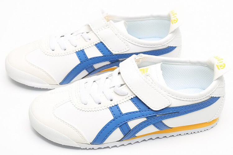 (White/ Blue/ Yellow) Mexico 66 PS Big Kid Shoes - Click Image to Close
