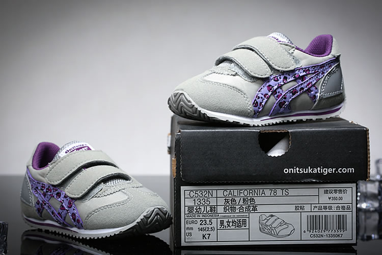 (Grey/ Purple) California 78 TS Little Kid's Shoes - Click Image to Close