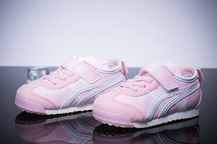 (Pink/ White) Onitsuka Tiger Mexico 66 PS Kid's Shoes - Click Image to Close
