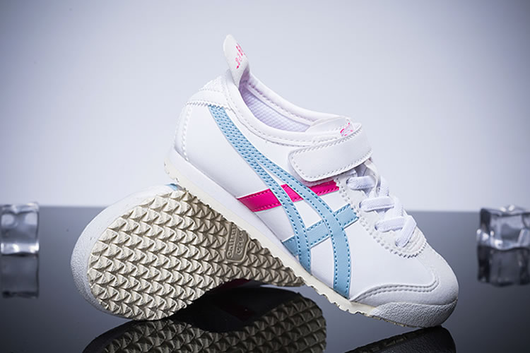 (White/ Light/ Red) Onitsuka Tiger Mexico 66 PS Kid's Shoes