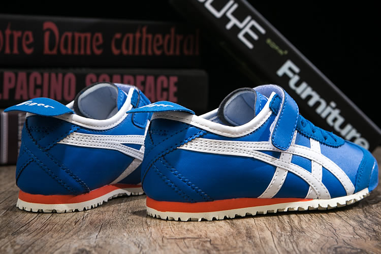 (Blue/ White/ Orange) Onitsuka Tiger PS Kid Shoes