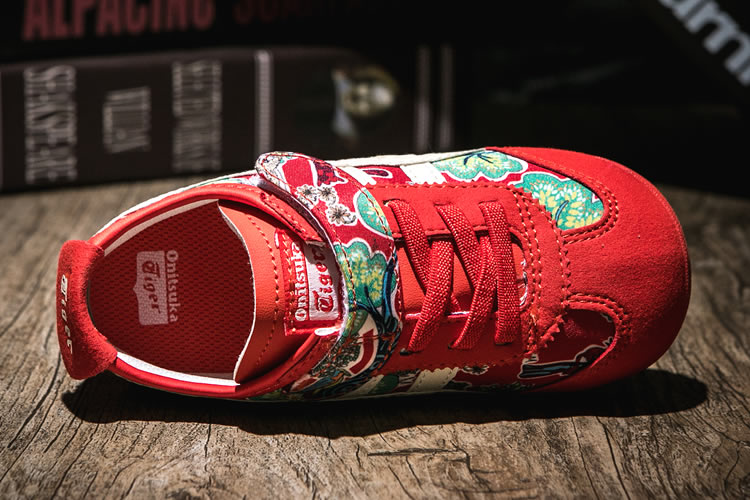 onitsuka tiger kids red