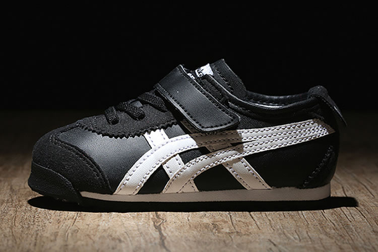 (Black/ White) Onitsuka Tiger Mexico 66 BAJA TS Little Kid's Shoes