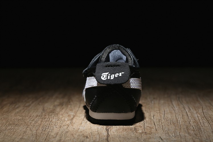 (Black/ White) Onitsuka Tiger Mexico 66 BAJA TS Little Kid's Shoes - Click Image to Close