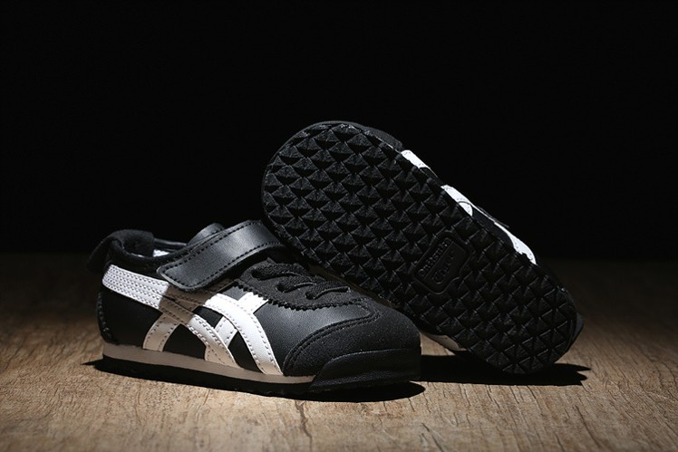 (Black/ White) Onitsuka Tiger Mexico 66 BAJA TS Little Kid's Shoes