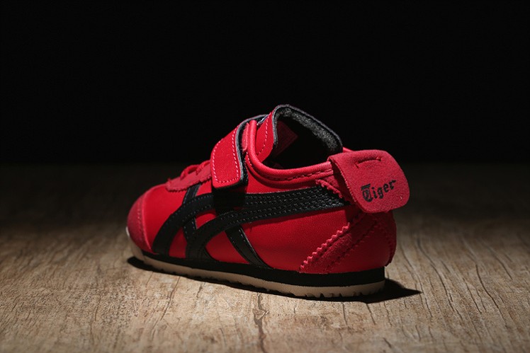 (Red/ Black) Onitsuka Tiger Mexico 66 BAJA TS Little Kid Shoes