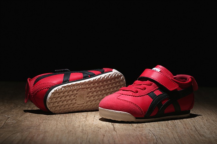 (Red/ Black) Onitsuka Tiger Mexico 66 BAJA TS Little Kid Shoes