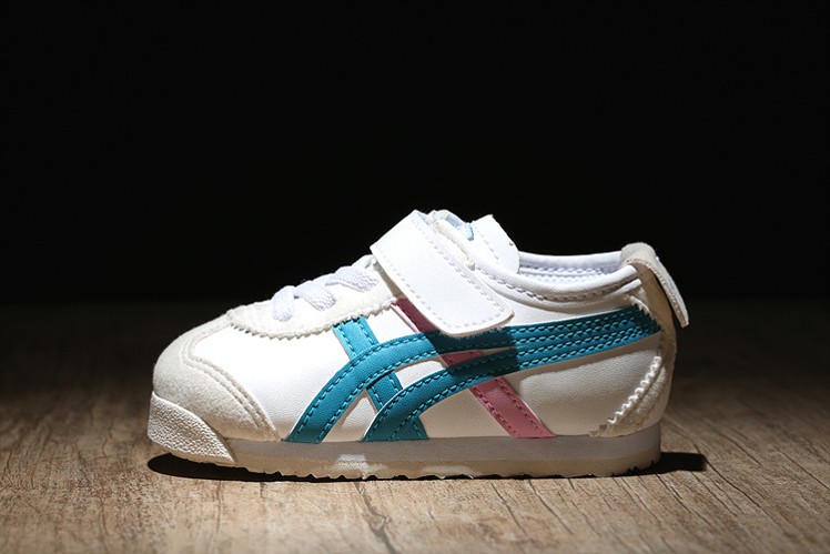 (Blue/ White/ Pink) Onitsuka Tiger Mexico 66 BAJA TS Little Kids Shoes - Click Image to Close