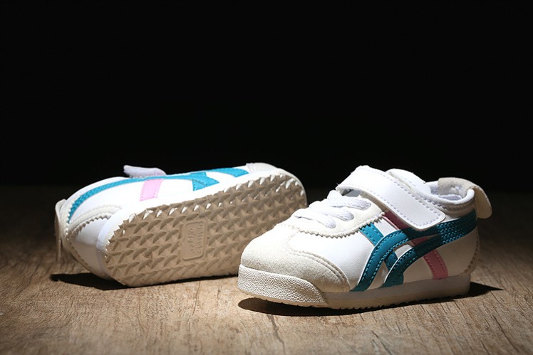 (Blue/ White/ Pink) Onitsuka Tiger Mexico 66 BAJA TS Little Kids Shoes