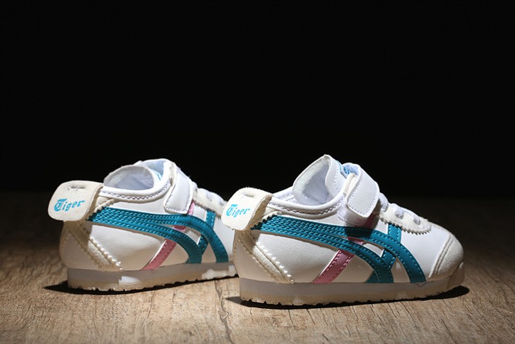 (Blue/ White/ Pink) Onitsuka Tiger Mexico 66 BAJA TS Little Kids Shoes