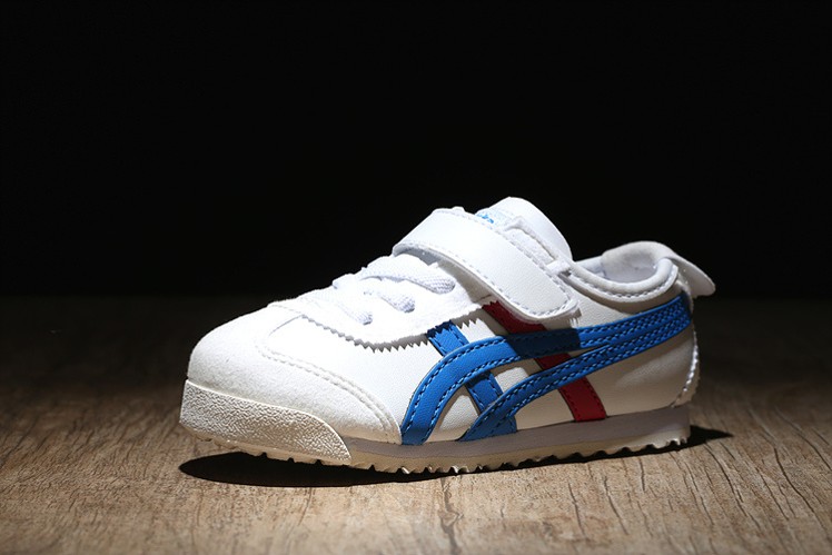 (Blue/ White/ Red) Onitsuka Tiger Mexico 66 BAJA TS Little Kid Shoes - Click Image to Close