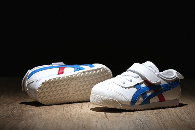 (Blue/ White/ Red) Onitsuka Tiger Mexico 66 BAJA TS Little Kid Shoes - Click Image to Close