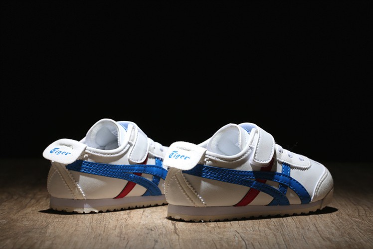 (Blue/ White/ Red) Onitsuka Tiger Mexico 66 BAJA TS Little Kid Shoes - Click Image to Close