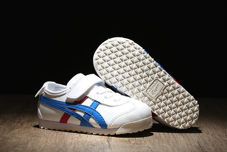 (Blue/ White/ Red) Onitsuka Tiger Mexico 66 BAJA TS Little Kid Shoes - Click Image to Close