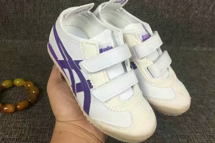 (White/ Purple) Mexico 66 BAJA PS Big Kid's Shoes