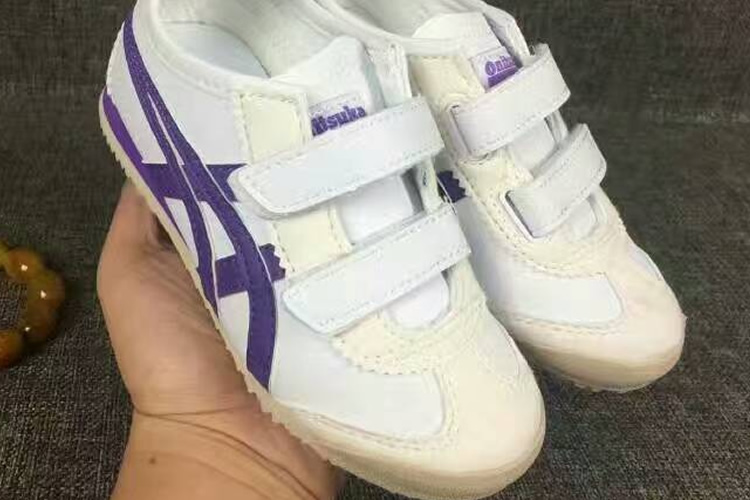 (White/ Purple) Mexico 66 BAJA PS Big Kid's Shoes - Click Image to Close