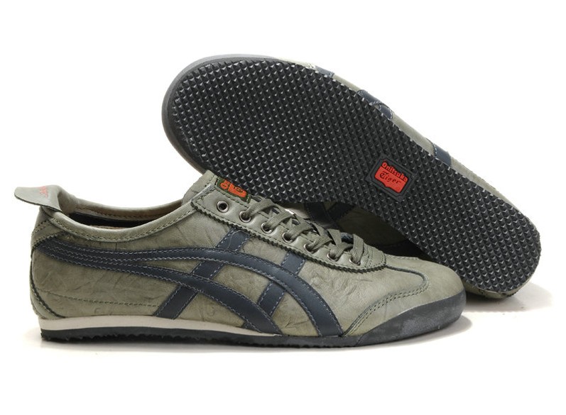 (Army/ Green) Men's Onitsuka Tiger LAUTA Mexico 66 New Shoes - Click Image to Close