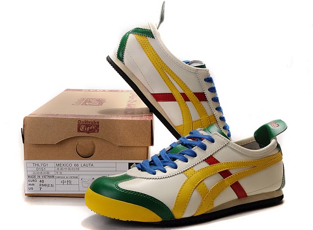 Mens Onitsuka Tiger (Beige/ Yellow/ Green/ Red) LAUTA Shoes