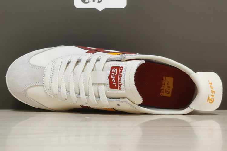 (White/ Burgundy/ Yellow) Mexico 66 Shoes