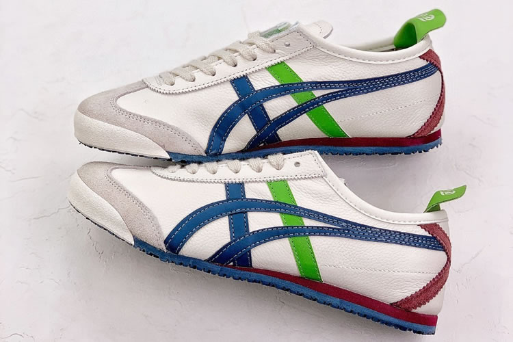 (Beige/ Army Blue/ Green) Onitsuka Tiger Mexico 66 Shoes