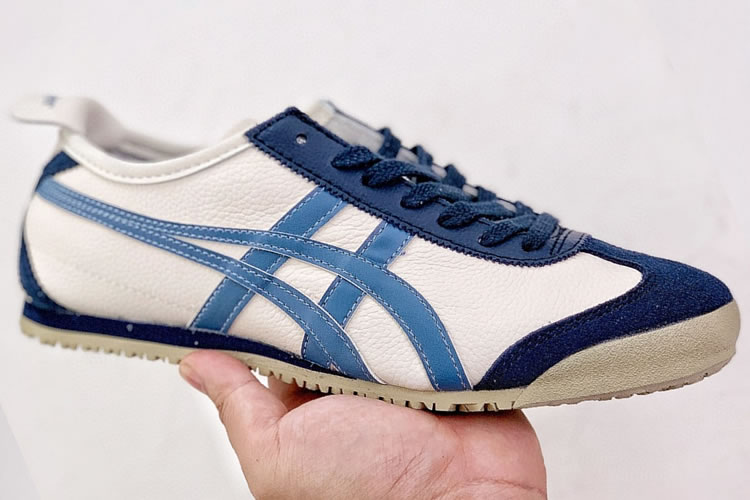 Onitsuka Tiger Mexico 66 (White/ Blue/ DK Blue) Shoes