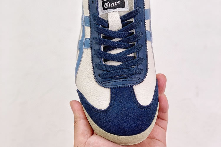 Onitsuka Tiger Mexico 66 (White/ Blue/ DK Blue) Shoes